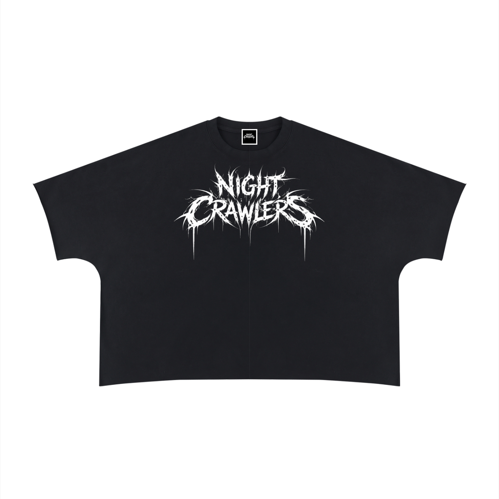 Night Crawlers “Spine” Boxy Raw Edge T-Shirt