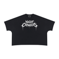 Night Crawlers “Spine” Boxy Raw Edge T-Shirt