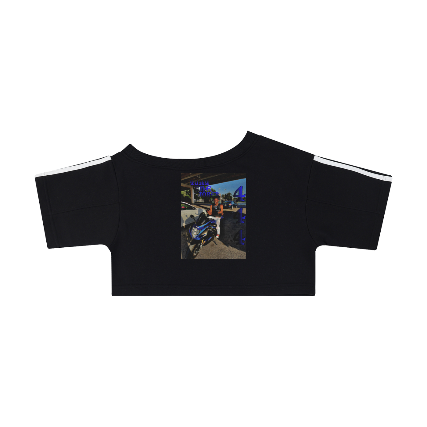 Night Crawlers X Tjay The Joker “Bike Junkie” Off-Shoulder Crop