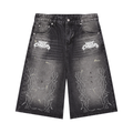 Night Crawlers Baggy Denim Shorts