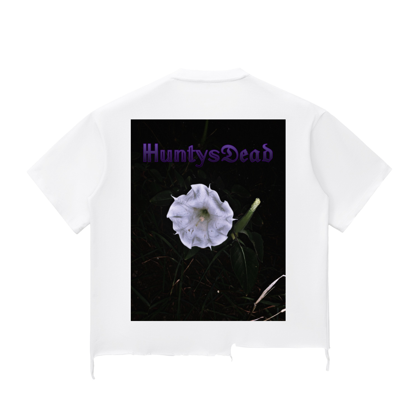 Night Crawlers X HuntysDead “Burning Rose/Devils Trumpet” Boxy T-shirt