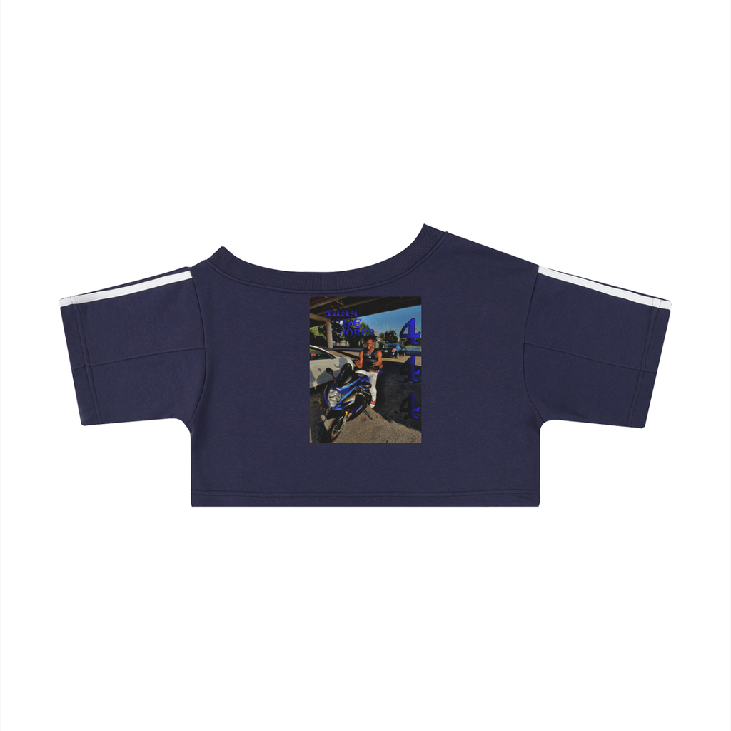 Night Crawlers X Tjay The Joker “Bike Junkie” Off-Shoulder Crop