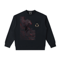 Night Crawlers X $H@RK¥  Pocket Crewneck Sweatshirt “A Bite in the Waves”