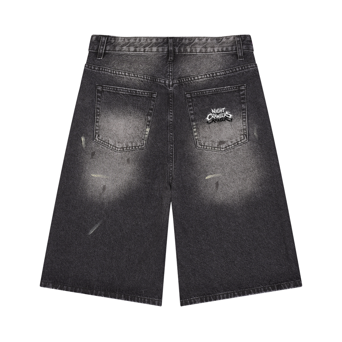 Night Crawlers Jean Shorts “Azure’s Flame”