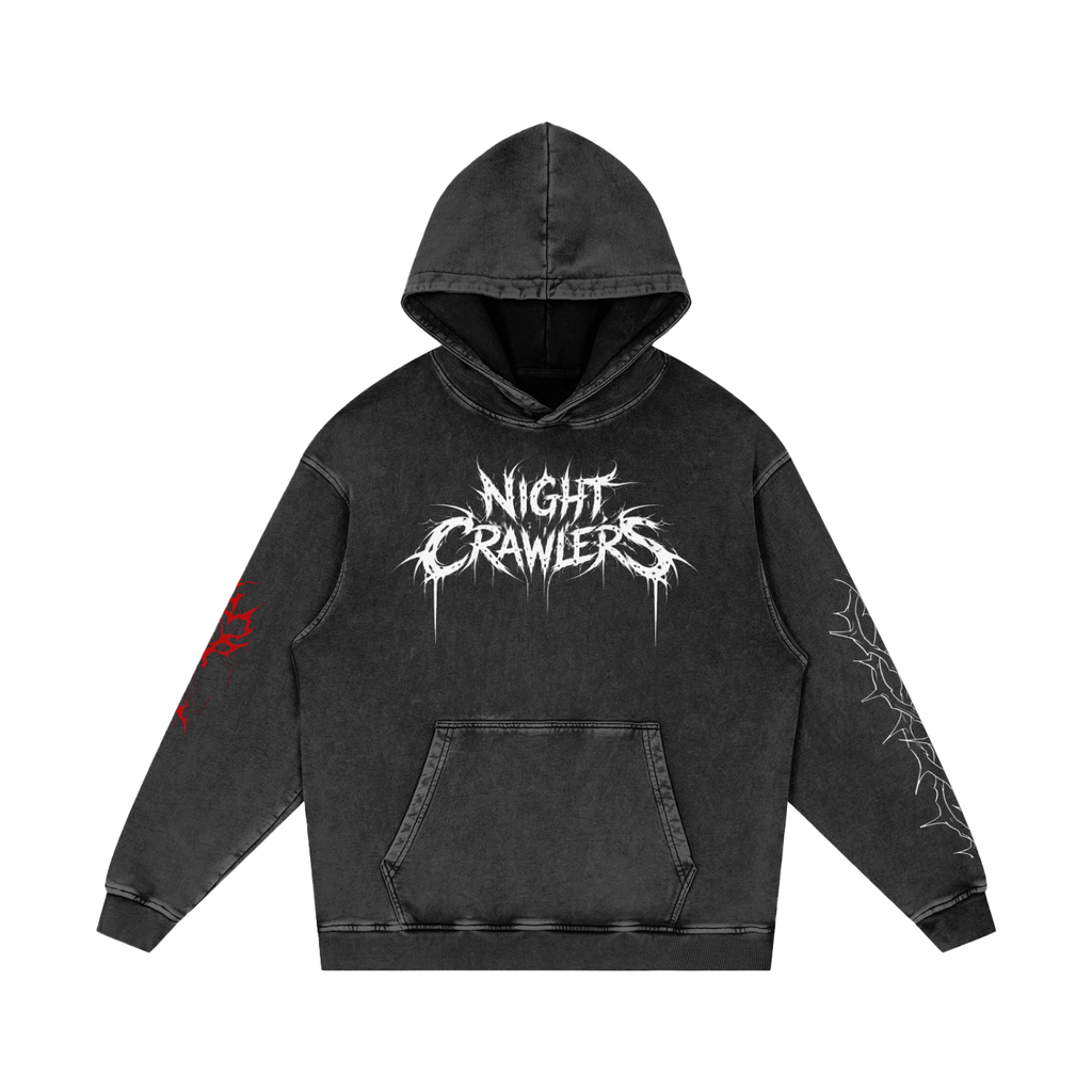 Night Crawlers X Sunami Ink “Thorns” Loose Hoodie