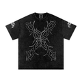 Night Crawlers Snow Washed Oversize Tee “X Marks the spot”