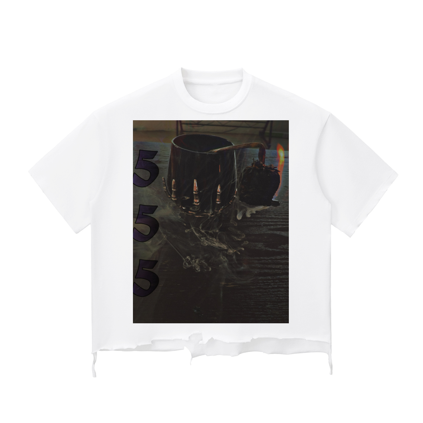 Night Crawlers X HuntysDead “Burning Rose/Devils Trumpet” Boxy T-shirt