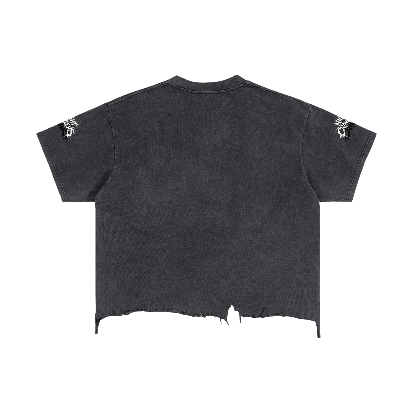 Night Crawlers Boxy Distressed T-Shirt “Azure’s Flame”