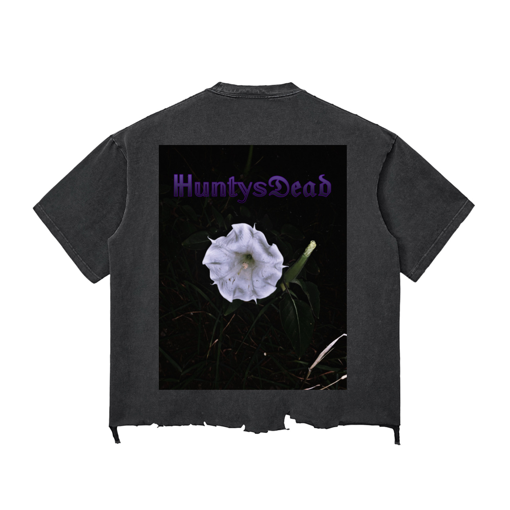 Night Crawlers X HuntysDead “Burning Rose/Devils Trumpet” Boxy T-shirt