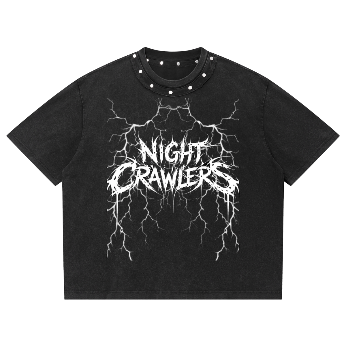 Night Crawlers Boxy Studded T-Shirt “The Storm”