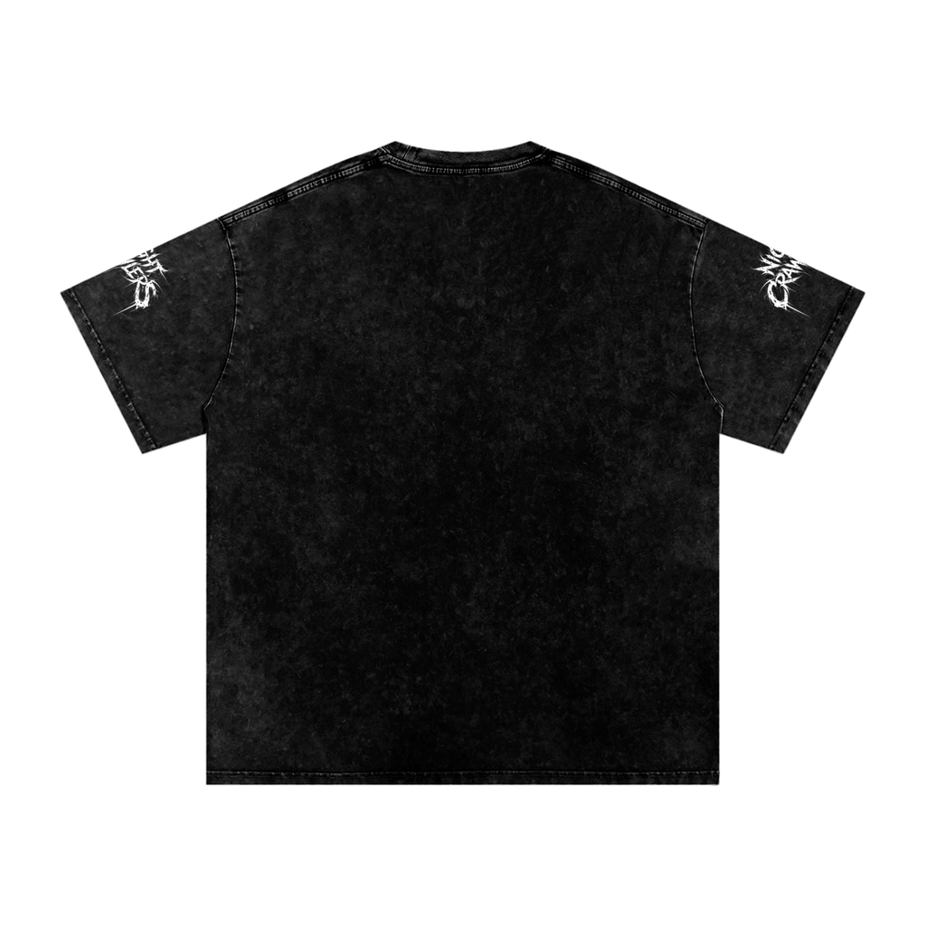 Night Crawlers Snow Washed Oversize Tee “X Marks the spot”
