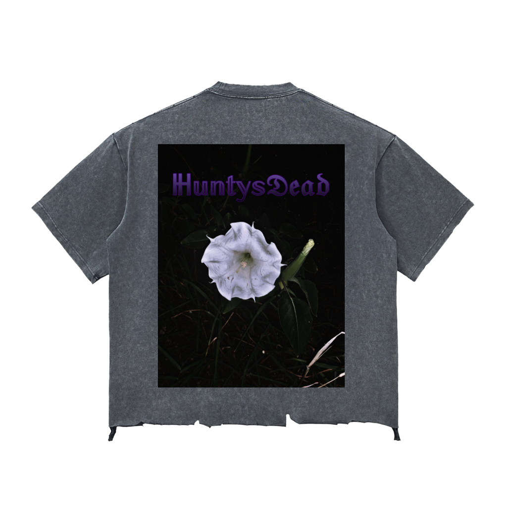 Night Crawlers X HuntysDead “Burning Rose/Devils Trumpet” Boxy T-shirt