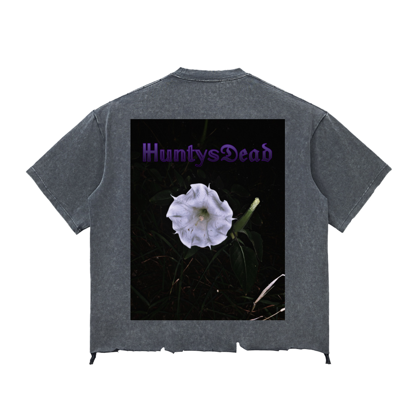 Night Crawlers X HuntysDead “Burning Rose/Devils Trumpet” Boxy T-shirt