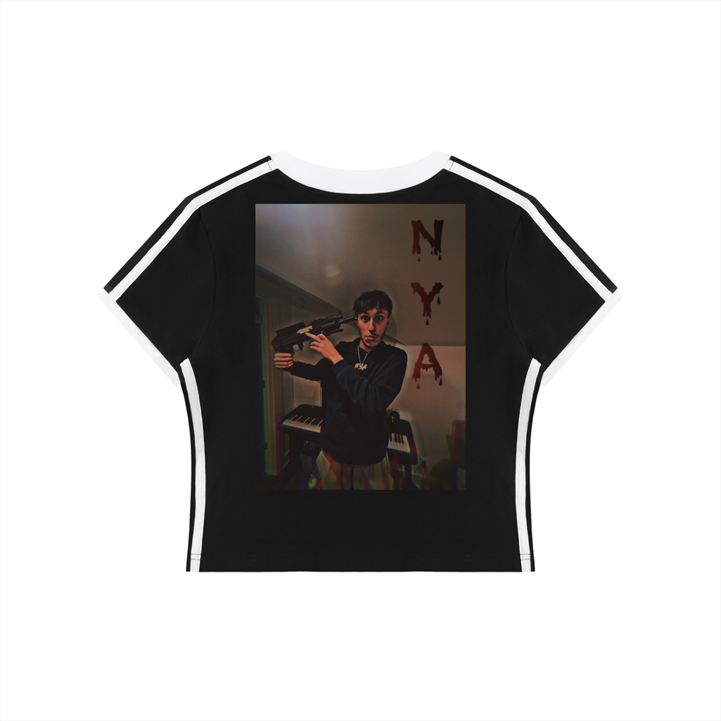 Night Crawlers X NYAMaverick “Bloody Night” V-Neck Crop T-Shirt