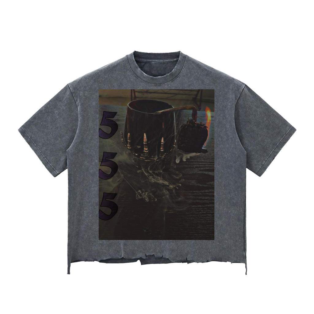 Night Crawlers X HuntysDead “Burning Rose/Devils Trumpet” Boxy T-shirt