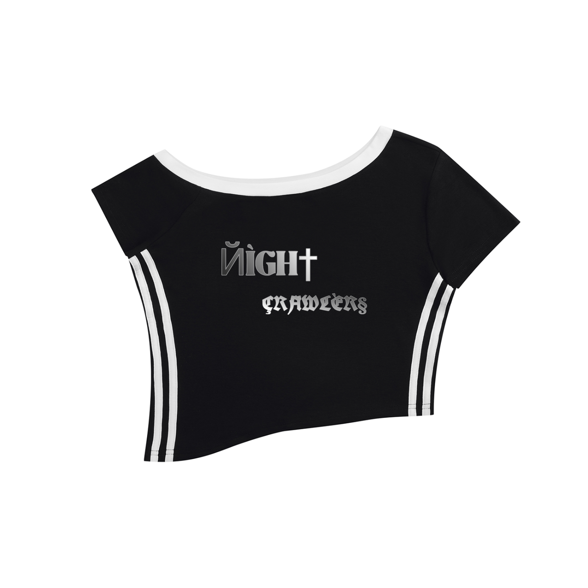 Night Crawlers Women’s off-the-shoulder tee “The Other”