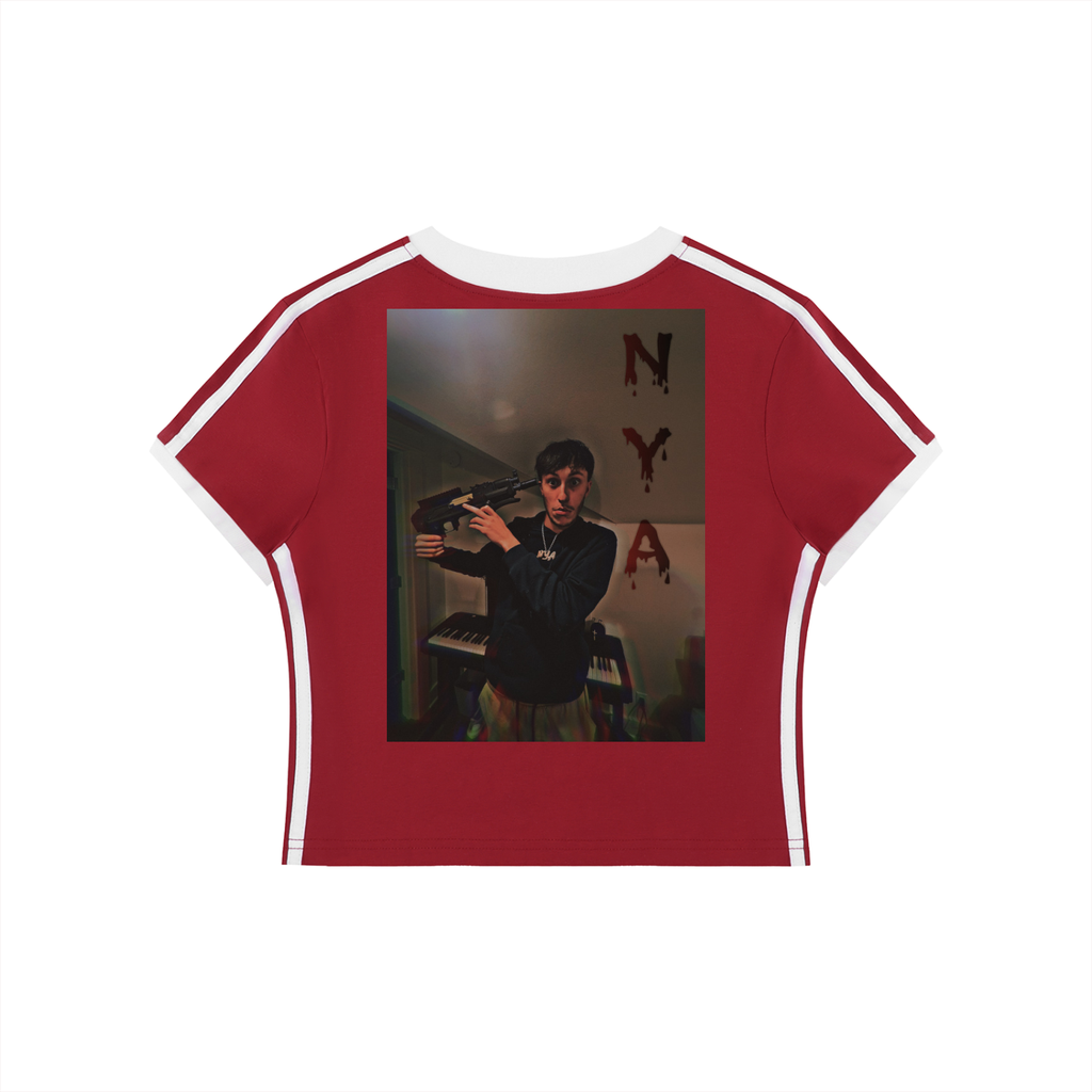 Night Crawlers X NYAMaverick “Bloody Night” V-Neck Crop T-Shirt