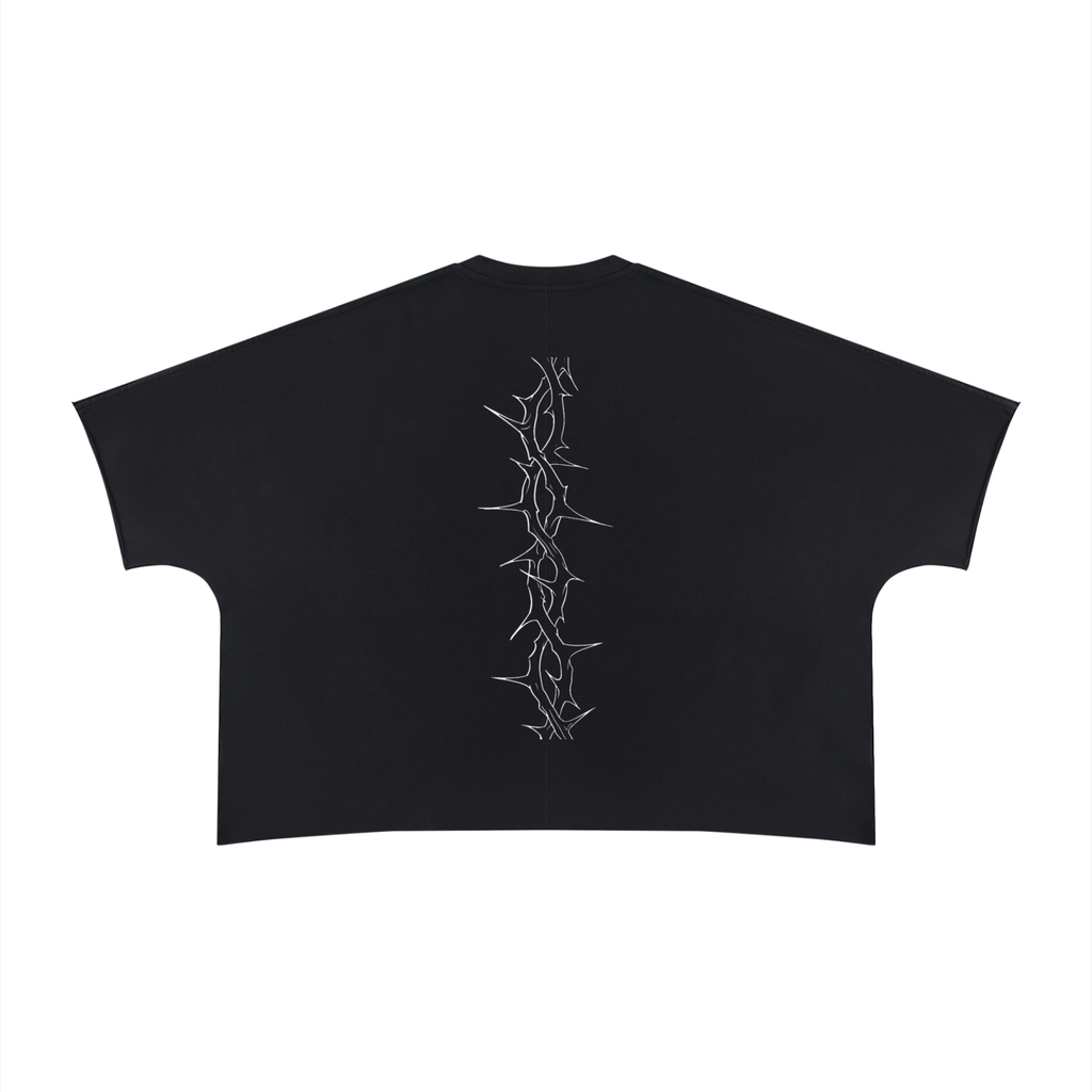 Night Crawlers “Spine” Boxy Raw Edge T-Shirt